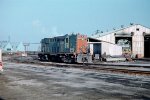 Pacific Great Eastern Rly RS18 #602 with MLW C630M #701 in shop.